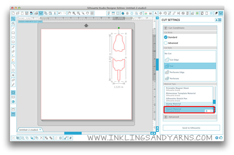 Silhouette Cameo Popsicle Stencil Tutorial 